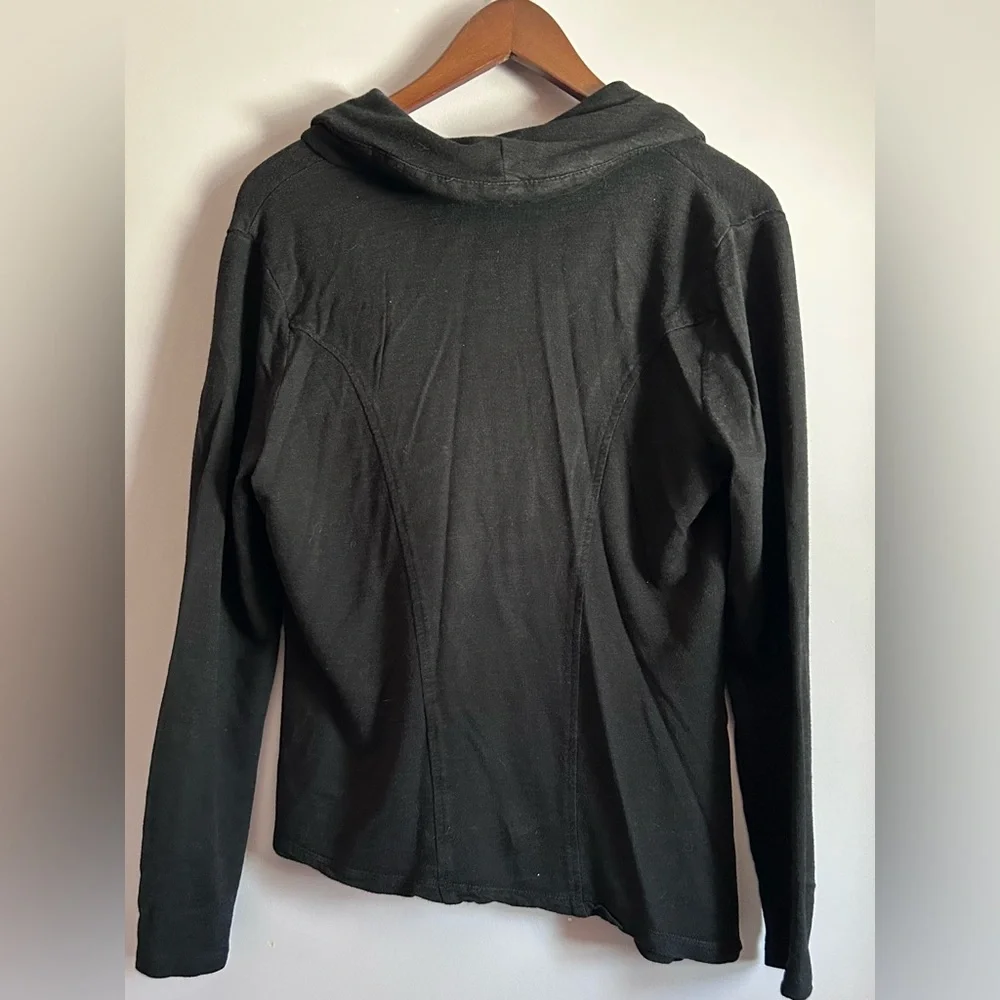 Mossimo Asymmetrical Sweater Jacket with Zipper Moto Jacket Size Medium